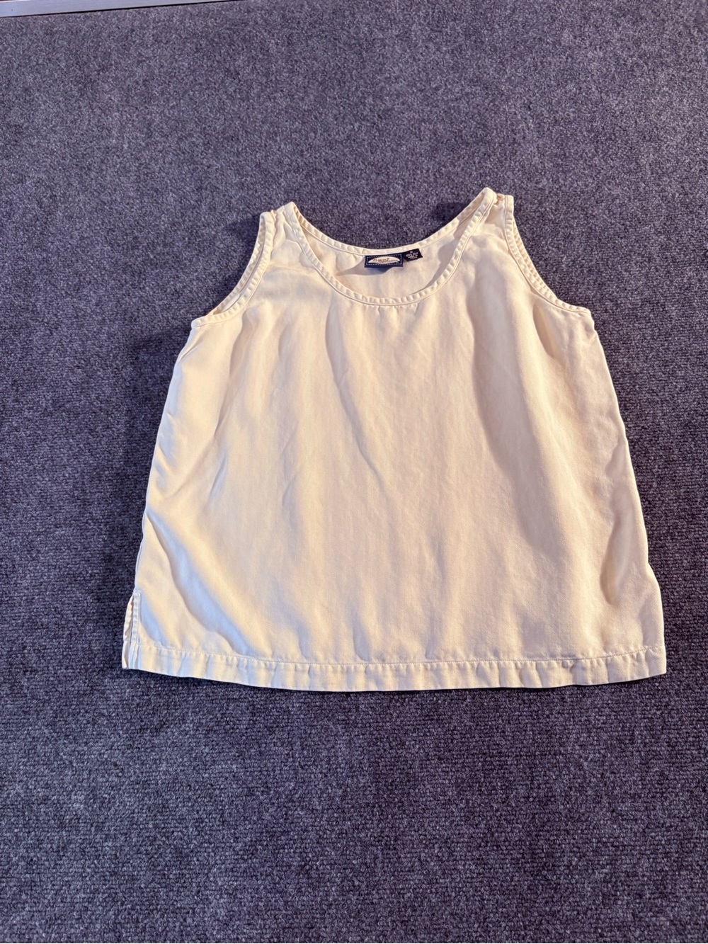 Tommy Bahama Women’s M 100% Silk Ivory Herringbone Sleeveless Tank Top